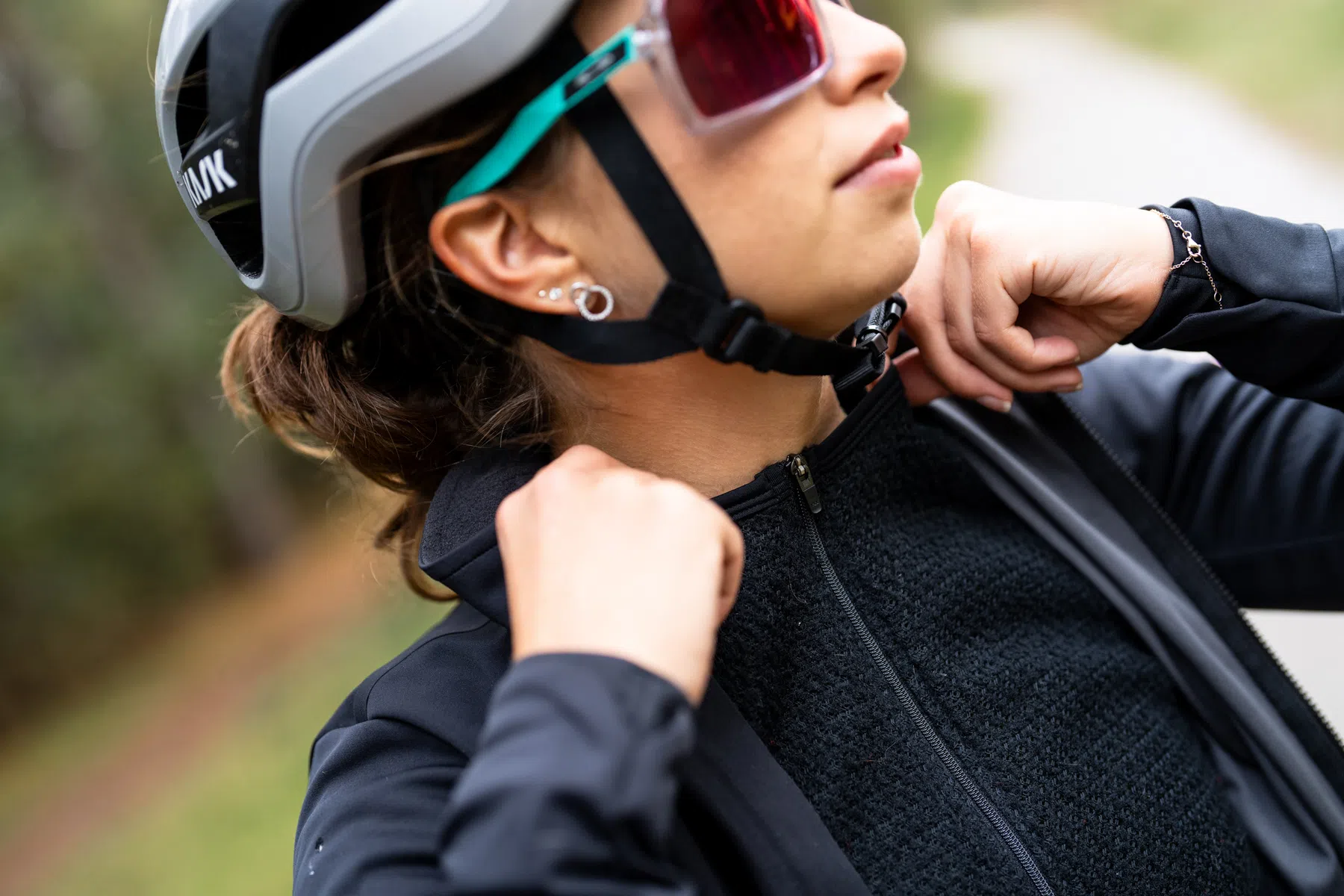 Castelli Alpha 150 W Jacket en Sorpasso RoS W Bibtight getest tijdens winterrit